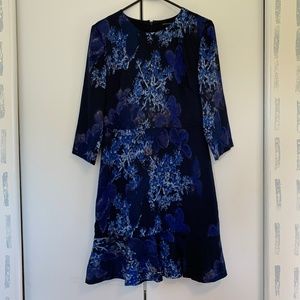 Blue floral Banana Republic dress size 2